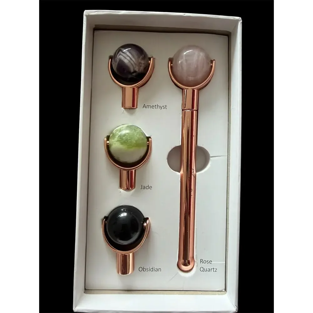 NIB - Bliss + Oak Multistone Facial Roller Set